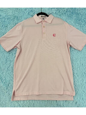 Peter Millar Summer Comfort Men's Medium Short Sleeve Polo Golf Shirt